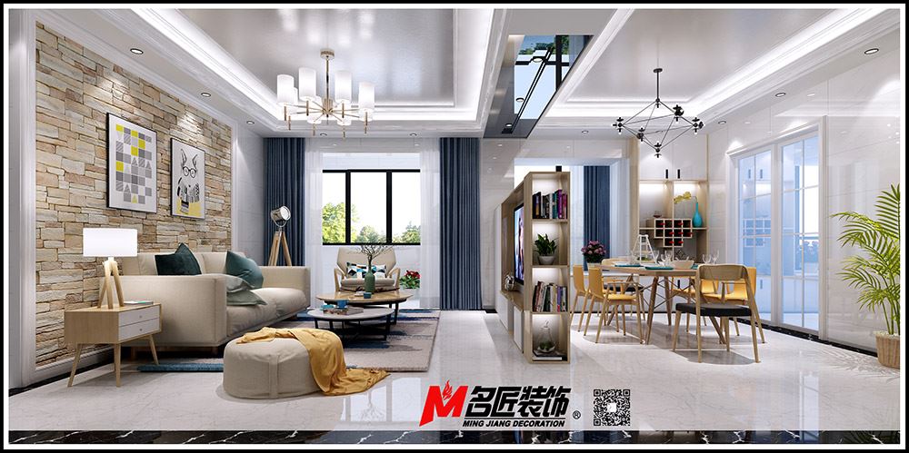 河源市北園二巷1號住宅樓現(xiàn)代簡約風格三居室裝修案例