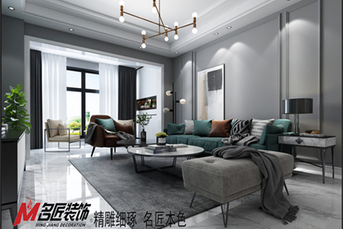 梧州市尙祺1號住宅小區(qū)現(xiàn)代簡約風格三居室裝修案例